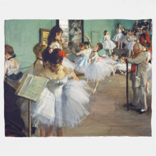 Edgar Degas - De dansklasse Fleece Deken