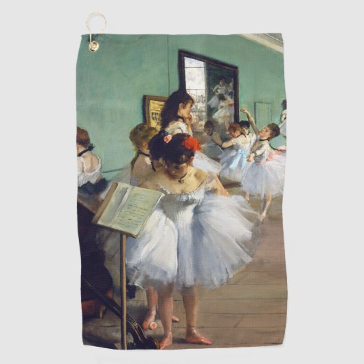 Edgar Degas - De dansklasse Golfhanddoek (Voorkant)