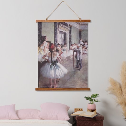 Edgar Degas de dansklasse Hangend Wandkleed (Slaapkamer)
