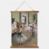 Edgar Degas - De dansklasse Hangend Wandkleed (Voorkant)
