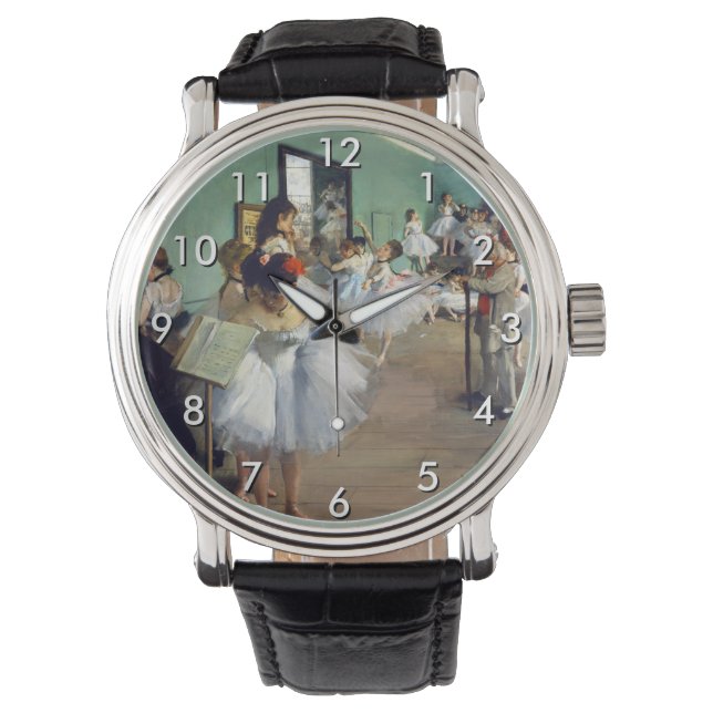 Edgar Degas - De dansklasse Horloge (Voorkant)