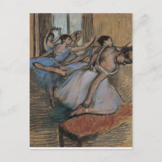 Edgar Degas | De dansklasse II Briefkaart