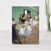 Edgar Degas - De dansklasse Kaart (Voorkant)