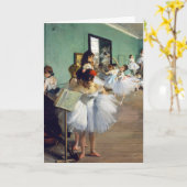 Edgar Degas - De dansklasse Kaart (Gele Bloem)