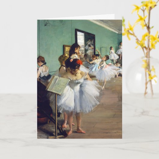 Edgar Degas - De dansklasse Kaart (Gele Bloem)