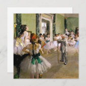 Edgar Degas de dansklasse Kaart (Voorkant / Achterkant)