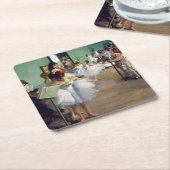 Edgar Degas - De dansklasse Kartonnen Onderzetters (Schuin)