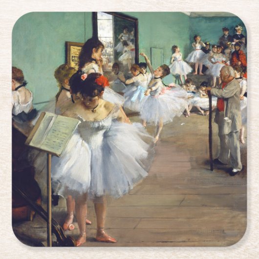 Edgar Degas - De dansklasse Kartonnen Onderzetters (Voorkant)