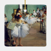Edgar Degas - De dansklasse Keramisch Ornament (Achterkant)
