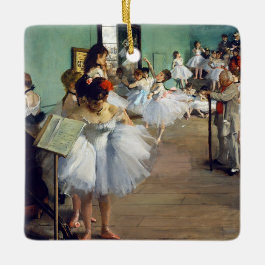 Edgar Degas - De dansklasse Keramisch Ornament (Voorkant)