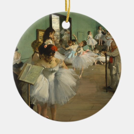 Edgar Degas de dansklasse Keramisch Ornament (Voorkant)