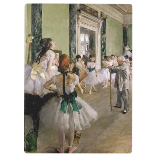 Edgar Degas - De dansklasse Klembord (Achterkant)