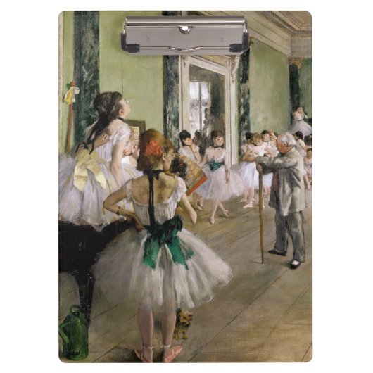 Edgar Degas - De dansklasse Klembord (Voorkant)