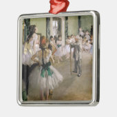Edgar Degas - De dansklasse Metalen Ornament (Links)