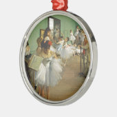 Edgar Degas de dansklasse Metalen Ornament (Links)