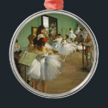 Edgar Degas de dansklasse Metalen Ornament<br><div class="desc">Een prachtig  impressionistisch schilderij uit de jaren 1800 van de beroemde schilder Edgar Degas. Dit portret bevat ballerina dansers in groene tinten tijdens de klas.</div>