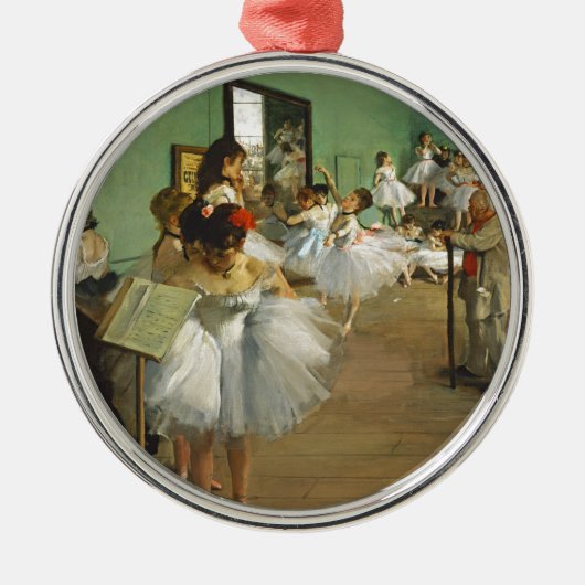 Edgar Degas de dansklasse Metalen Ornament (Voorkant)