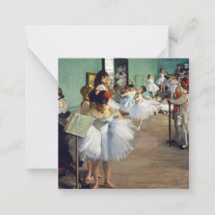 Edgar Degas - De dansklasse Notitiekaartje