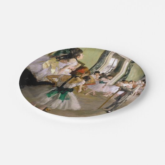 Edgar Degas de dansklasse Papieren Bordje (Gekanteld)