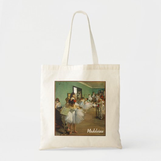 Edgar Degas De dansklasse Persoonlijke Ballerina Tote Bag (Voorkant)