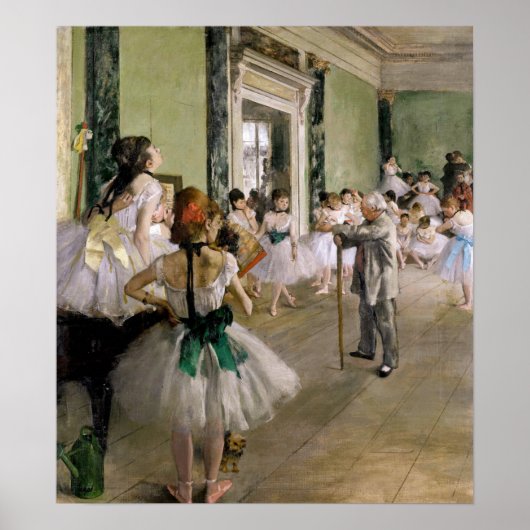Edgar Degas - De dansklasse Poster (Voorkant)