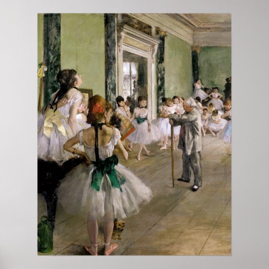 Edgar Degas - De dansklasse Poster (Voorkant)