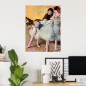 Edgar Degas de dansklasse Poster (Thuiskantoor)