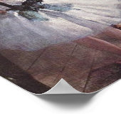 Edgar Degas de dansklasse Poster (Hoek)