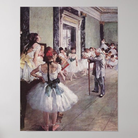 Edgar Degas de dansklasse Poster (Voorkant)
