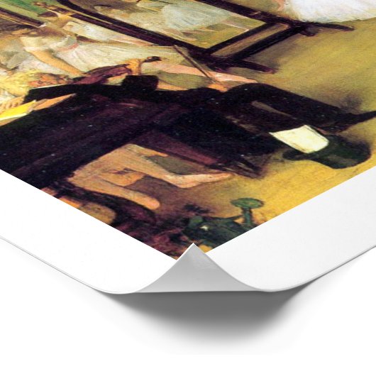 Edgar Degas | De dansklasse Poster (Hoek)