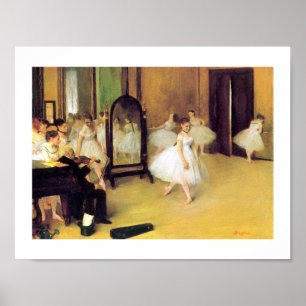 Edgar Degas   De dansklasse Poster