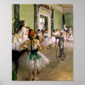 Edgar Degas de dansklasse Poster (Voorkant)