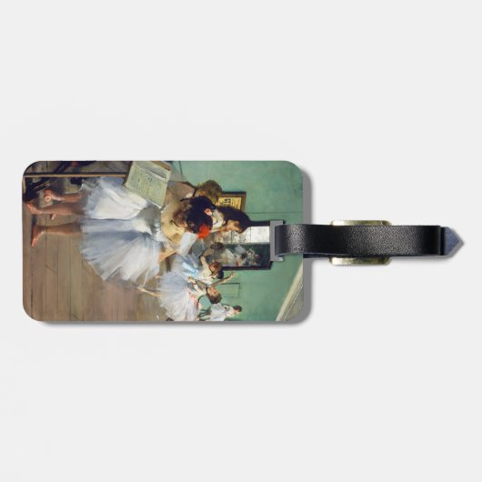 Edgar Degas - De dansklasse - QR-code Bagagelabel (Achterkant horizontaal)