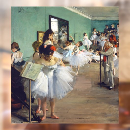 Edgar Degas - De dansklasse Raamsticker (Vel 2)