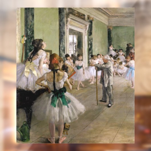 Edgar Degas - De dansklasse Raamsticker (Vel 2)