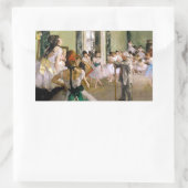 Edgar Degas de dansklasse Rechthoekige Sticker (Tas)