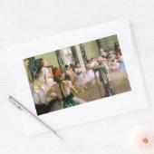 Edgar Degas de dansklasse Rechthoekige Sticker (Envelop)