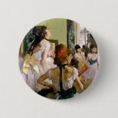 Edgar Degas de dansklasse Ronde Button 5,7 Cm (Voorkant)