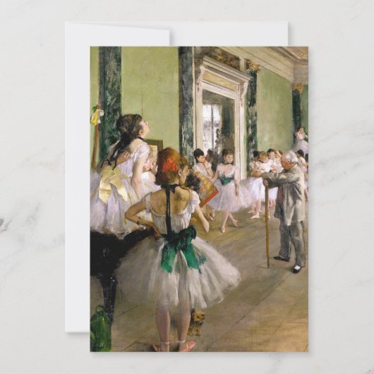 Edgar Degas de dansklasse Save The Date (Voorkant)