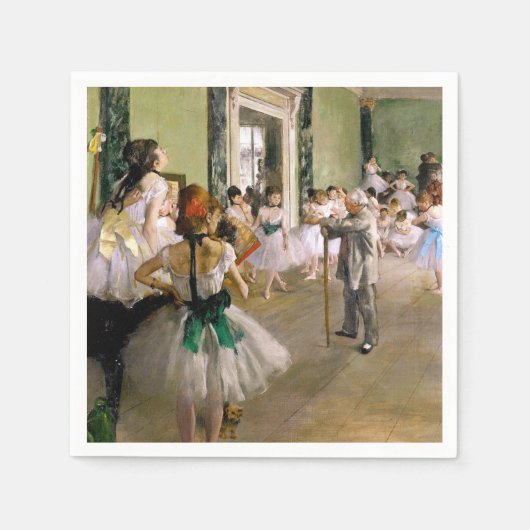 Edgar Degas de dansklasse Servet (Voorkant)