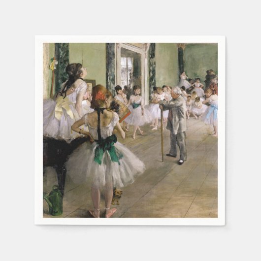 Edgar Degas - De dansklasse Servet (Voorkant)