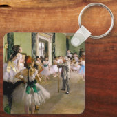 Edgar Degas de dansklasse Sleutelhanger (Achterkant)