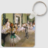 Edgar Degas de dansklasse Sleutelhanger (Achterkant)
