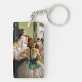 Edgar Degas de dansklasse Sleutelhanger (achterkant)