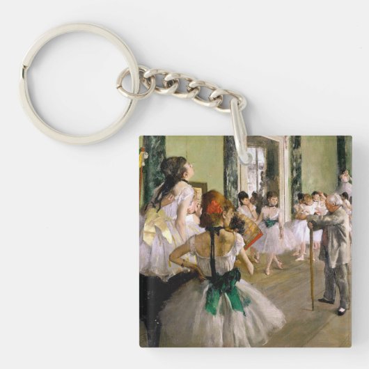 Edgar Degas de dansklasse Sleutelhanger (Voorkant)