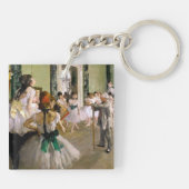 Edgar Degas de dansklasse Sleutelhanger (Achterkant)