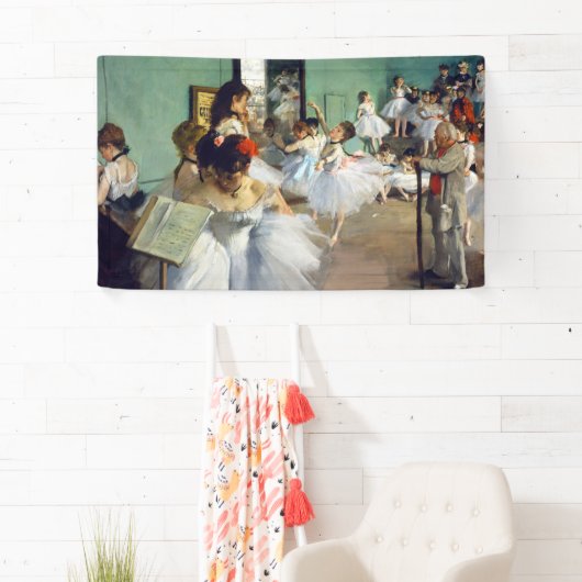 Edgar Degas - De dansklasse Spandoek (Insitu)