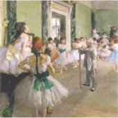 Edgar Degas de dansklasse Sticker (Voorkant)