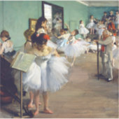Edgar Degas - De dansklasse Sticker (Voorkant)