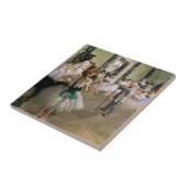 Edgar Degas - De dansklasse Tegeltje (Zijkant)